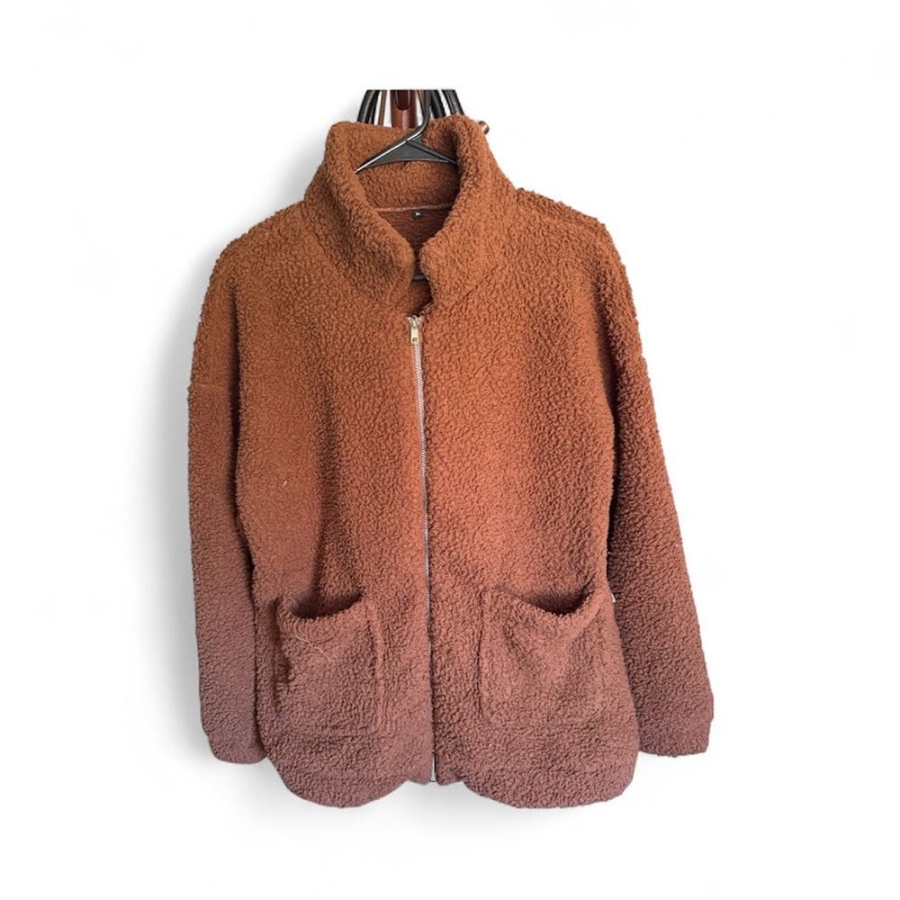 Cozy Brown Sherpa Jacket